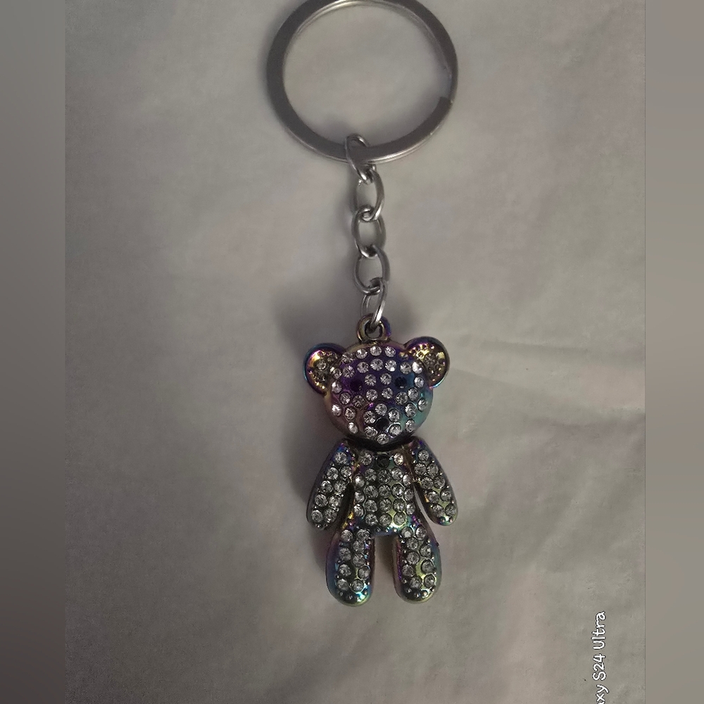 Teddy Bear Bag Charm/ Keychain New - Picture 3 of 4